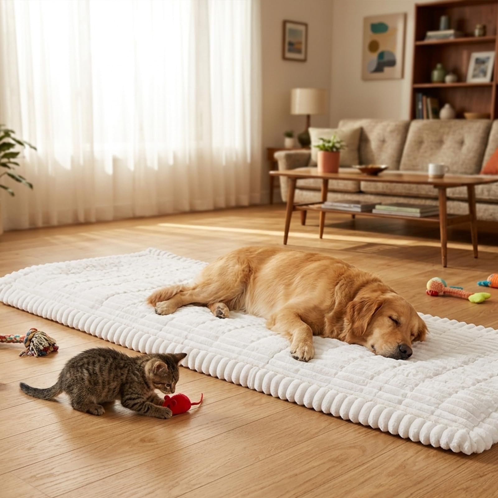 Pet and Family Friendly Couch Covers, Washable Non-Slip Dog Mat with Waterpro…