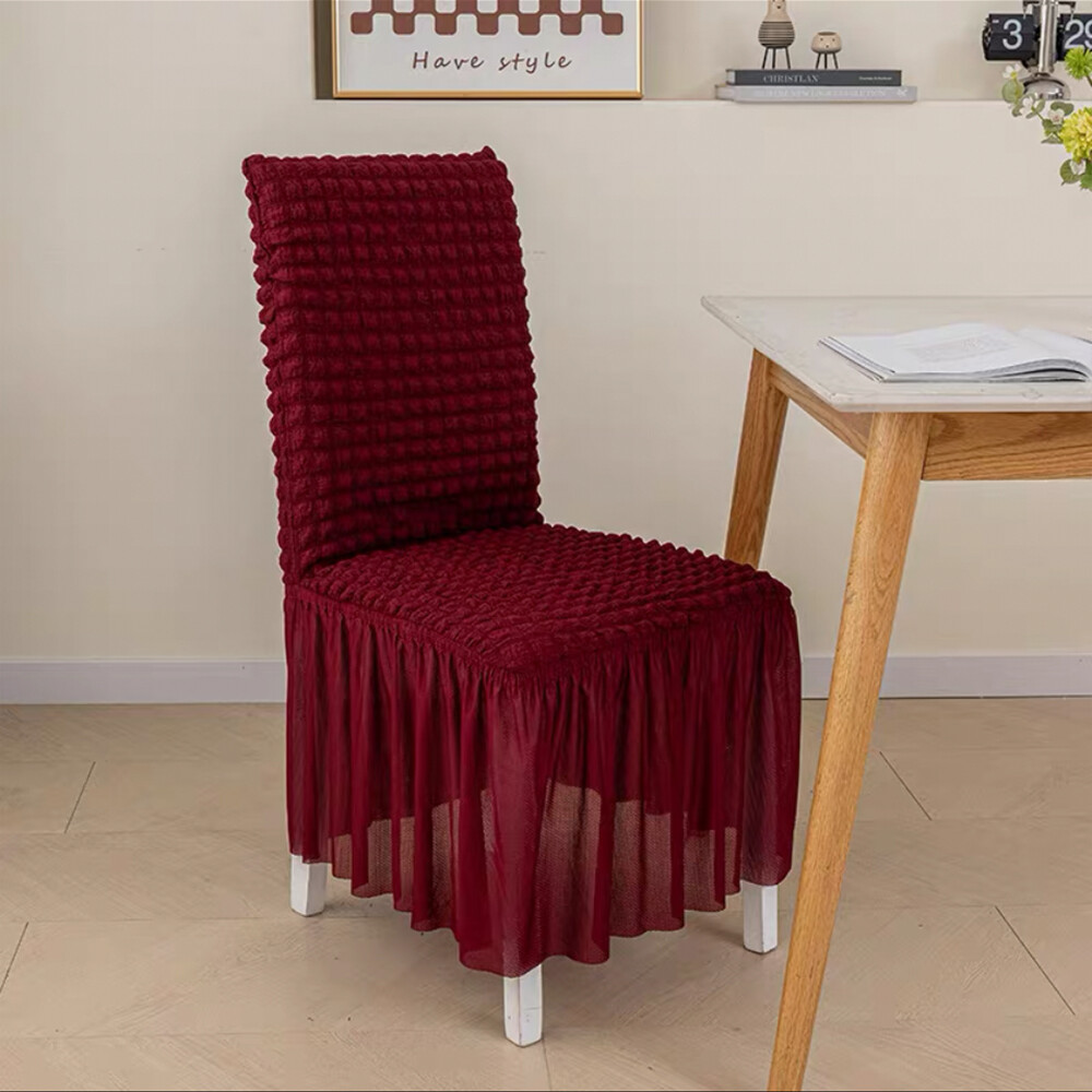 Sofa Covers 1/2/3/4 Seater 3D Bubble Soft Spandex Dining Chair Slipcover Set
