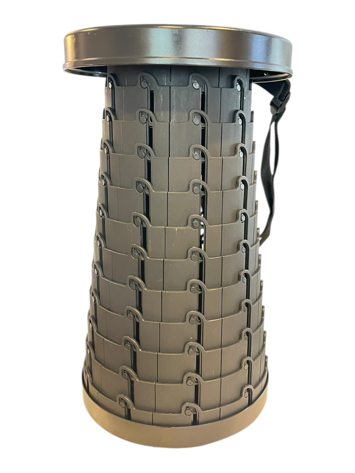 Vortex Style Telescoping Stool Camping Travel Portable Collapsible Black Compact