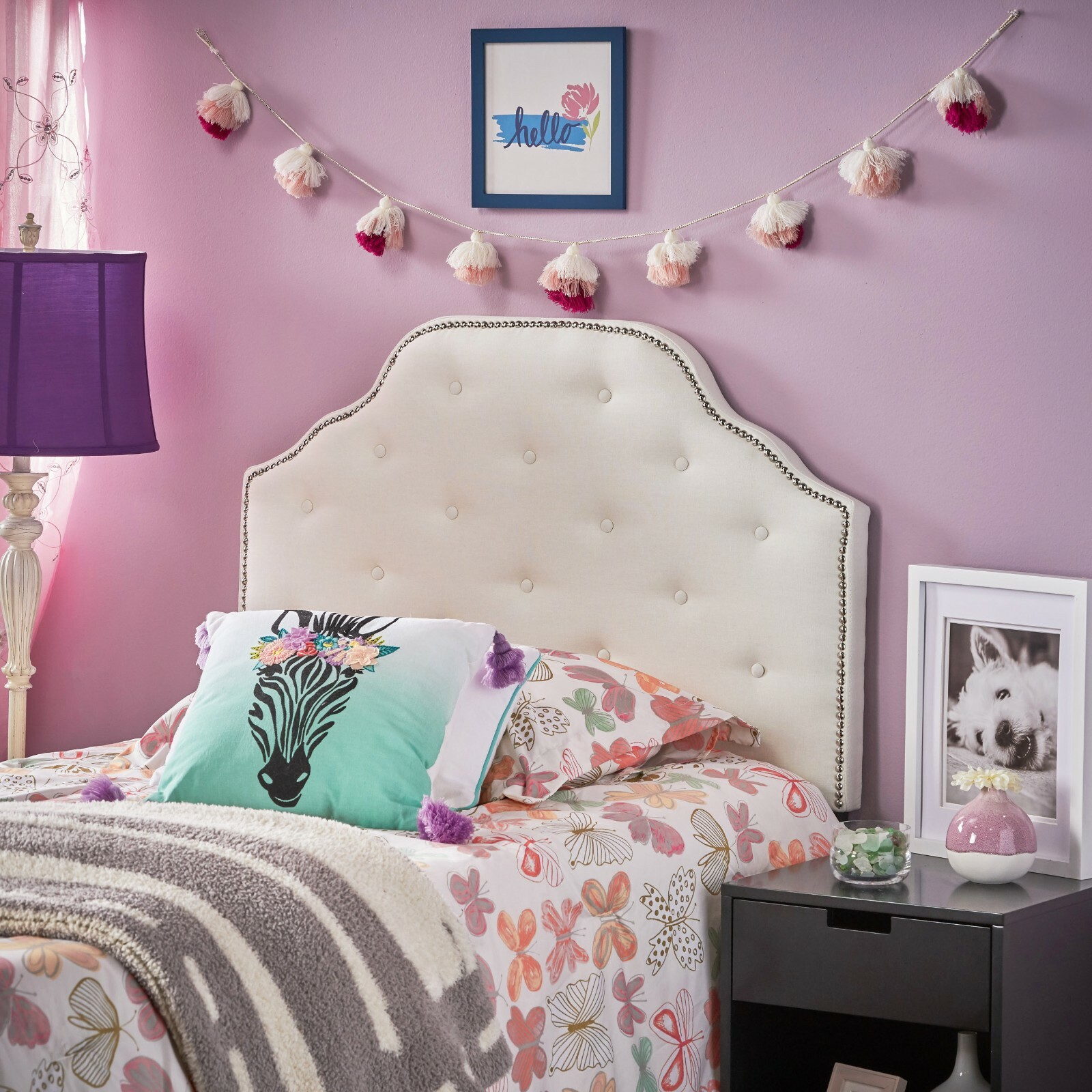 Nena Fabric Kid’s Twin Headboard