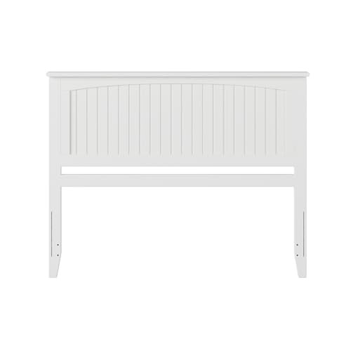 , Nantucket Queen Solid Wood Panel Headboard Queen (U.S. Standard) White