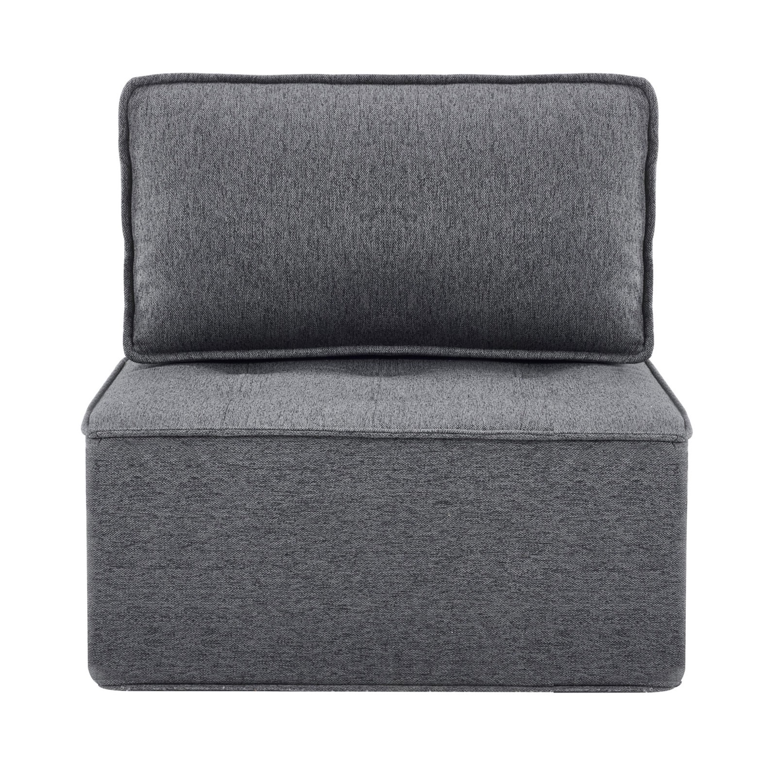 Dark Gray Linen Modular Sofa Sectional, 31.89″ x 31.89″ x 15.35″