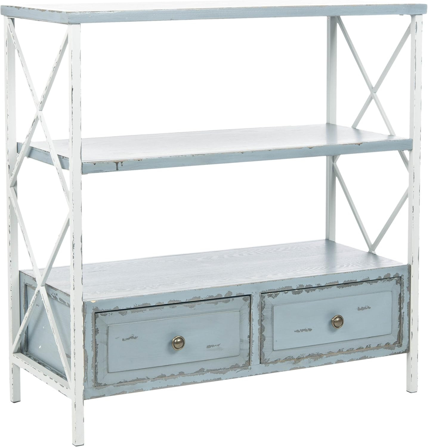 Safavieh American Homes Collection Chandra Pale Blue and White Smoke Console Tab