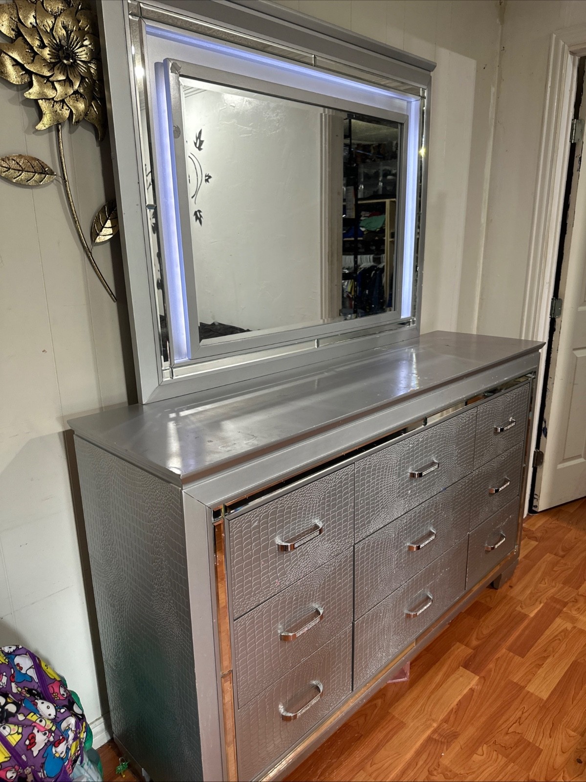 Lillian silver dresser by crown mark