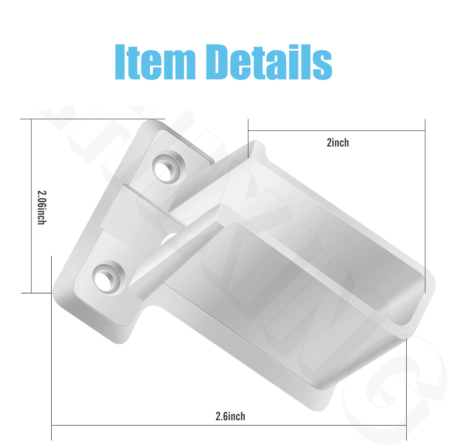 (16) WIRE SHELF END BRACKET, WHITE PLASTIC CLOSET SHELVES BRACKETS,WALL MOUNT W