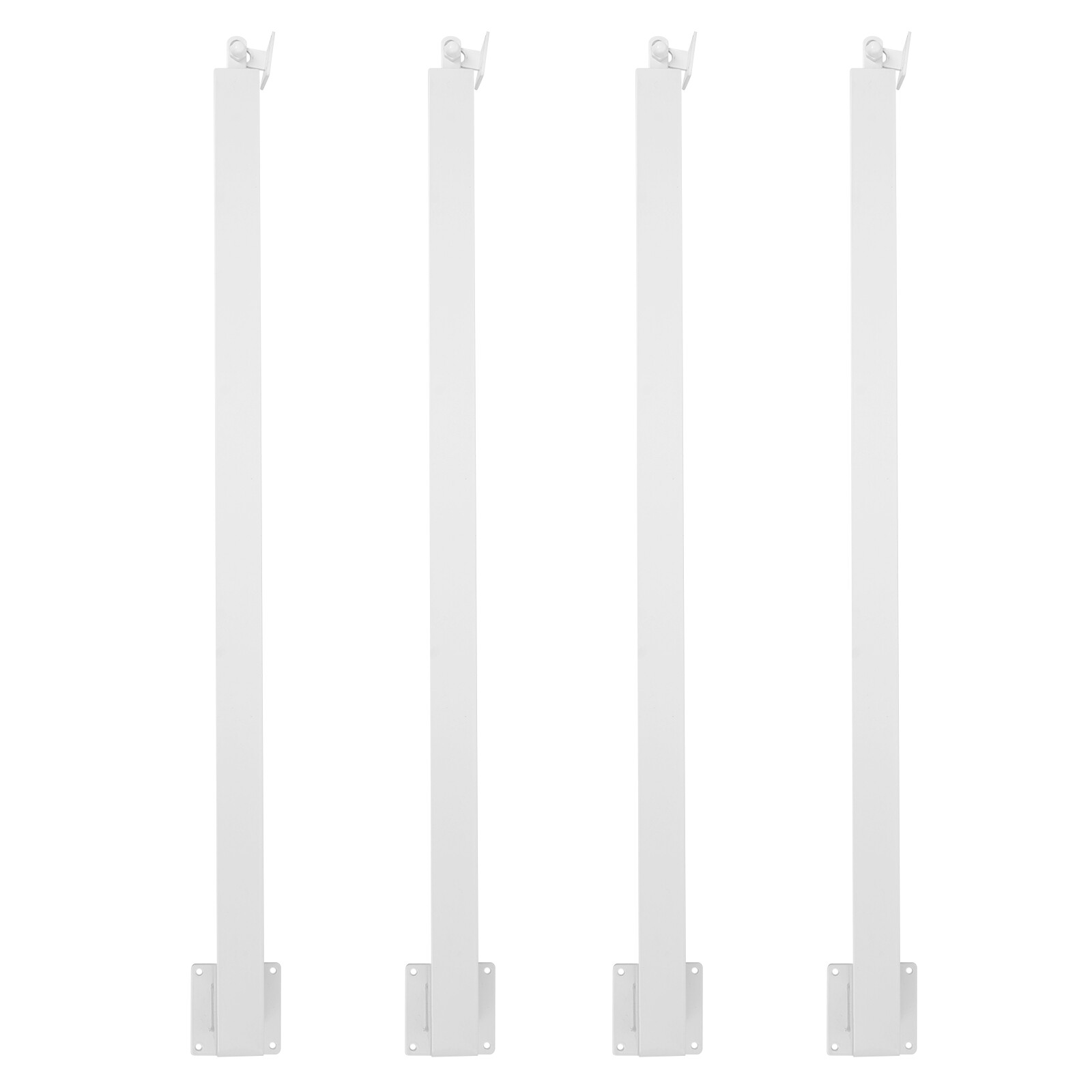 Square Stair Baluster Posts Metal Stair Post Decorative Railing For Stairs White