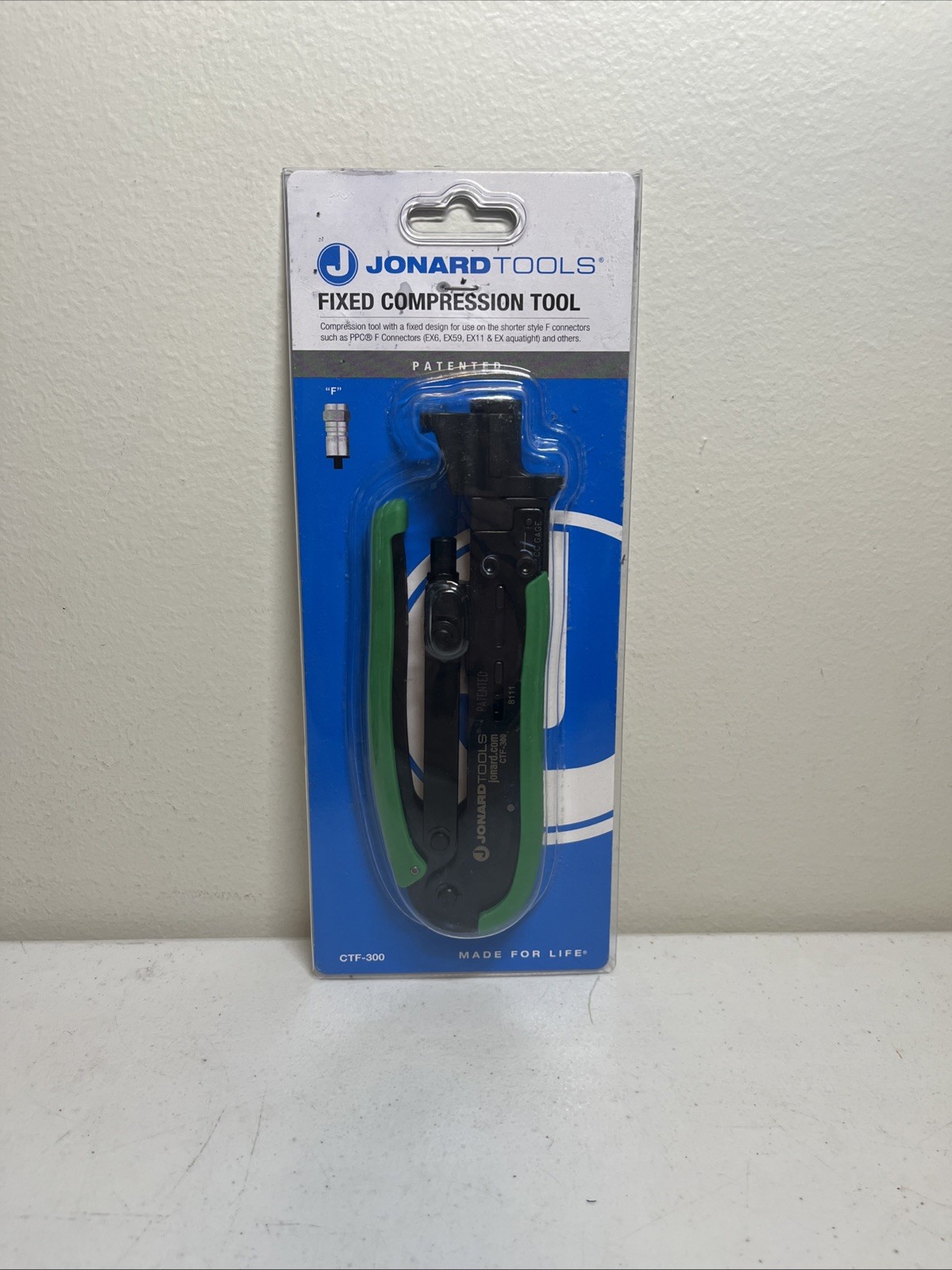 Jonard Tools CTF-300, Compression Tool for Coaxial Cable Short F Connector