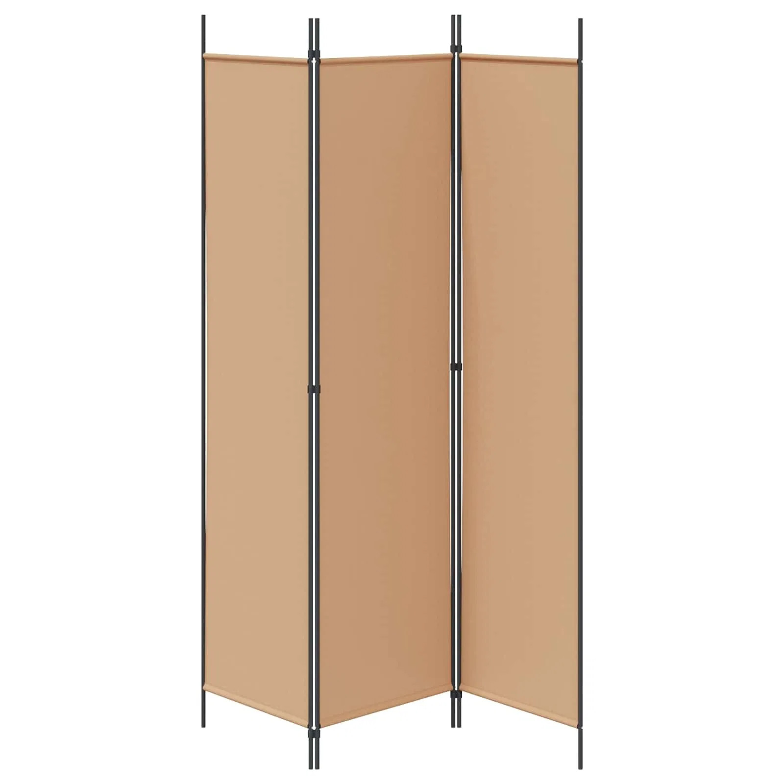3-Panel Room Divider Beige 59.06 x 78.74 in Fabric
