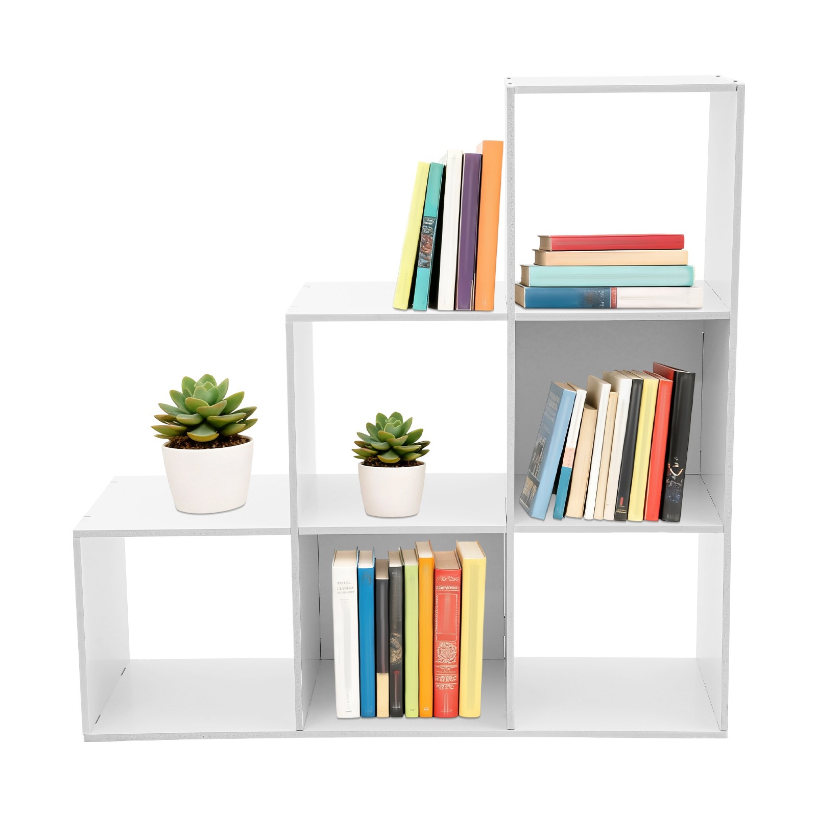 Freestanding 6-cube L-Shaped Corner Shelf for Home/Office 35.43*11*35.43 in 7kg