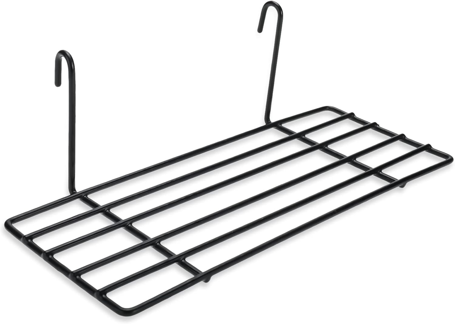 Yaegoo 8 Pack Grid Wall Shelves, Wire Straight Shelf with Hooks, Hanging Shelf f