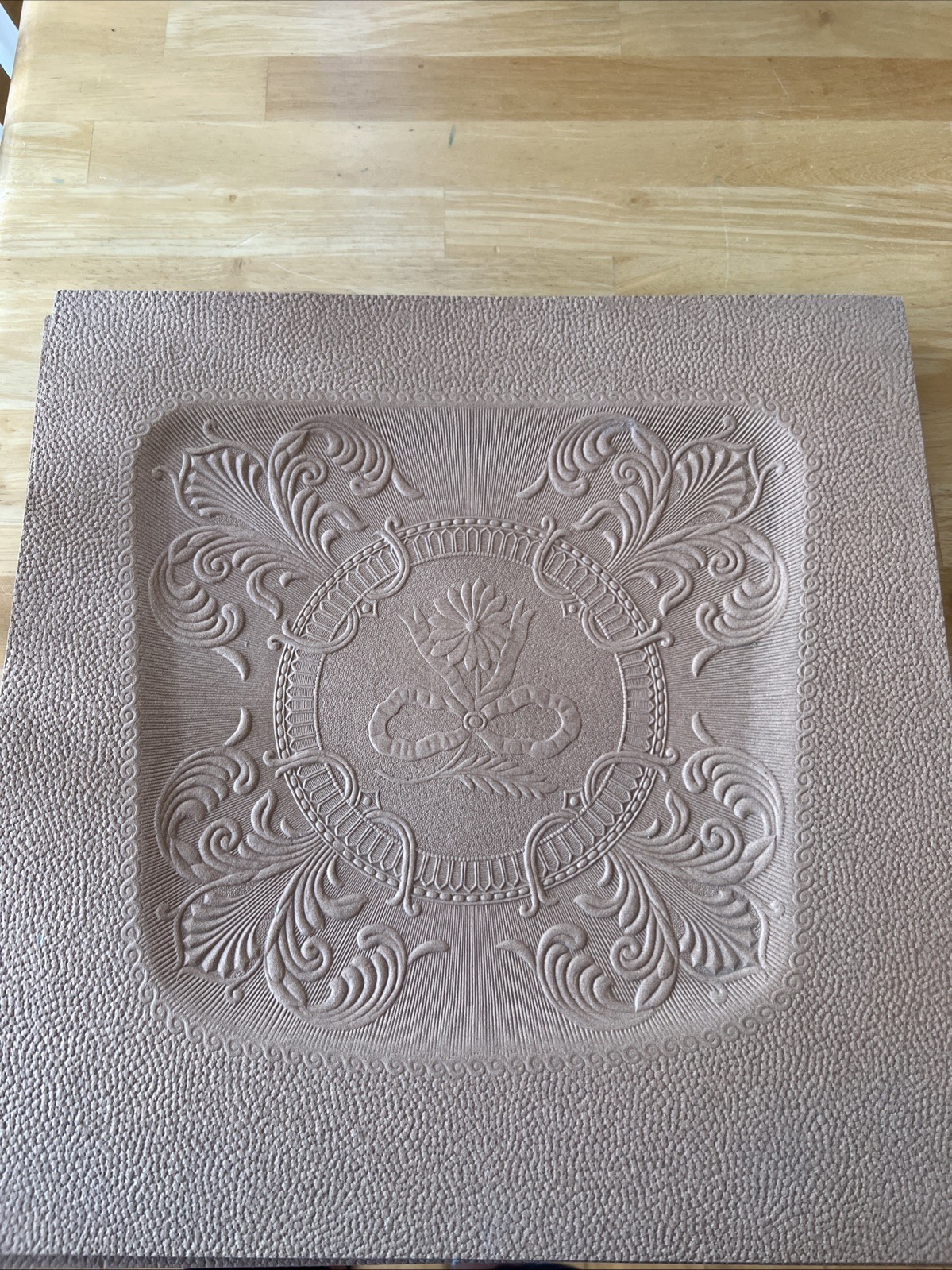 Fiber Seat Boards 14 1/2 Inches x 14 1/2 inches. Six that are a nice camel color