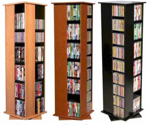 612 CD 288 DVD Floor Spinner Storage Tower DVD/CD Rack – NEW
