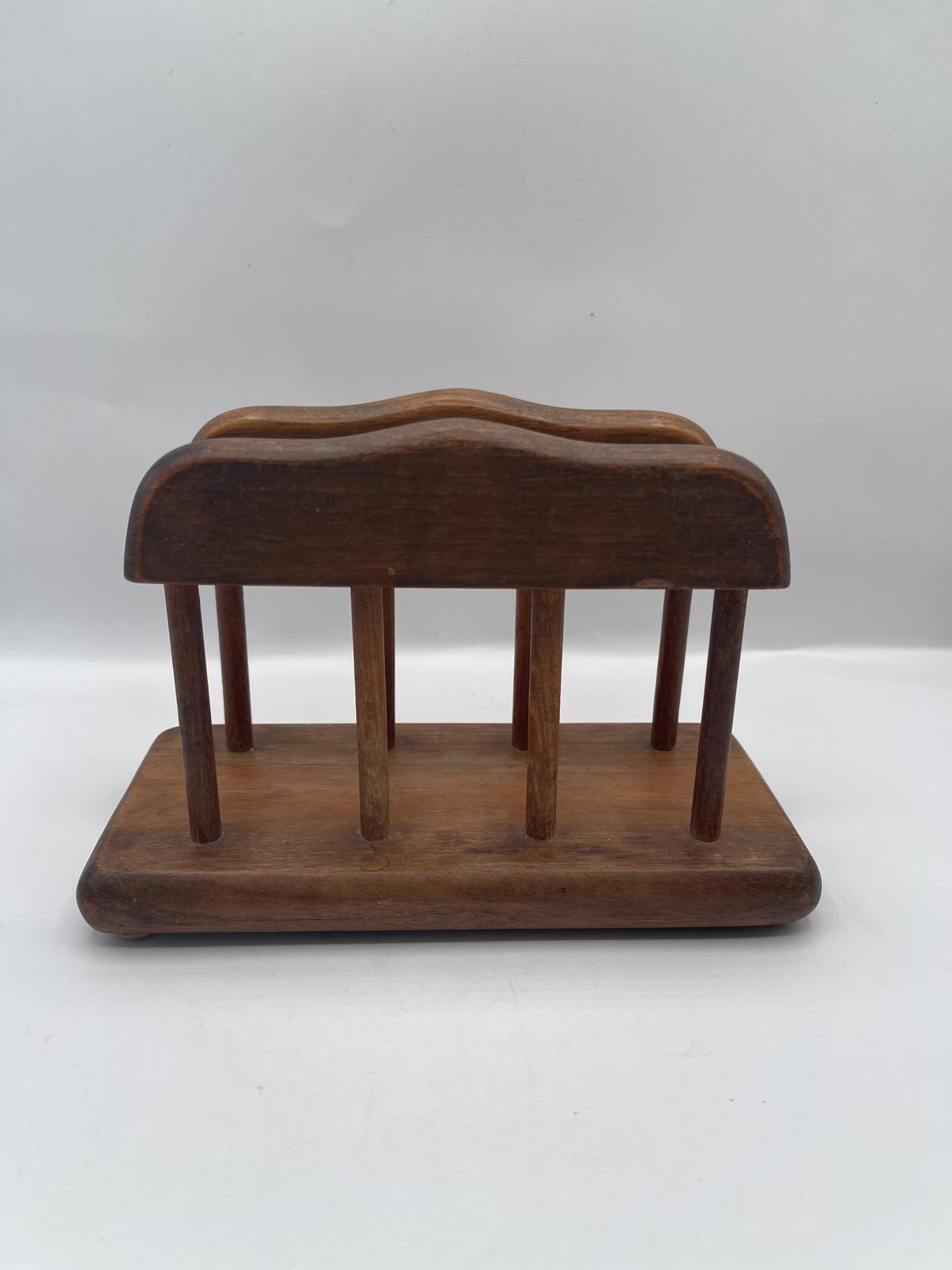 GOODWOOD Genuine Teak Napkin Holder Natural Wood Made in Thailand Vintage 8x4x4