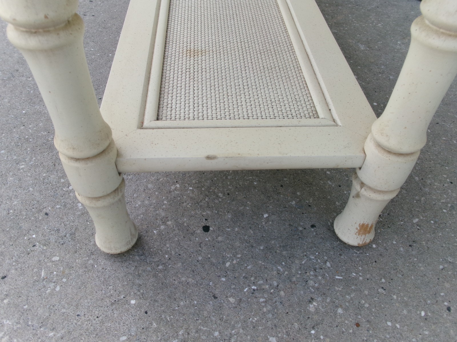 Fretwork Faux Bamboo Console Sofa Table Regency Chinoiserie Chippendale Hallway
