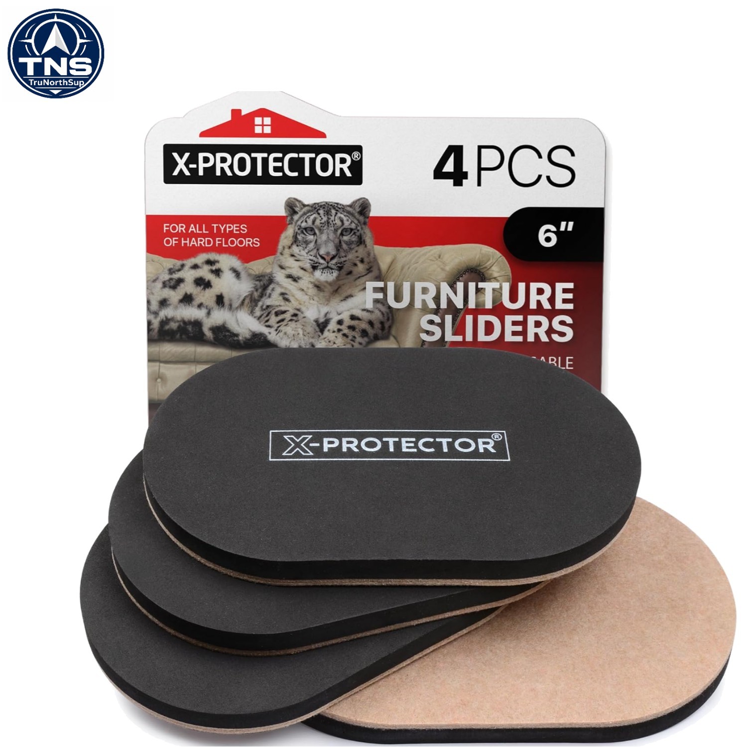 Felt Furniture Sliders Hardwood Floors 4 pcs 6×3.5 inch move heavy furniture …