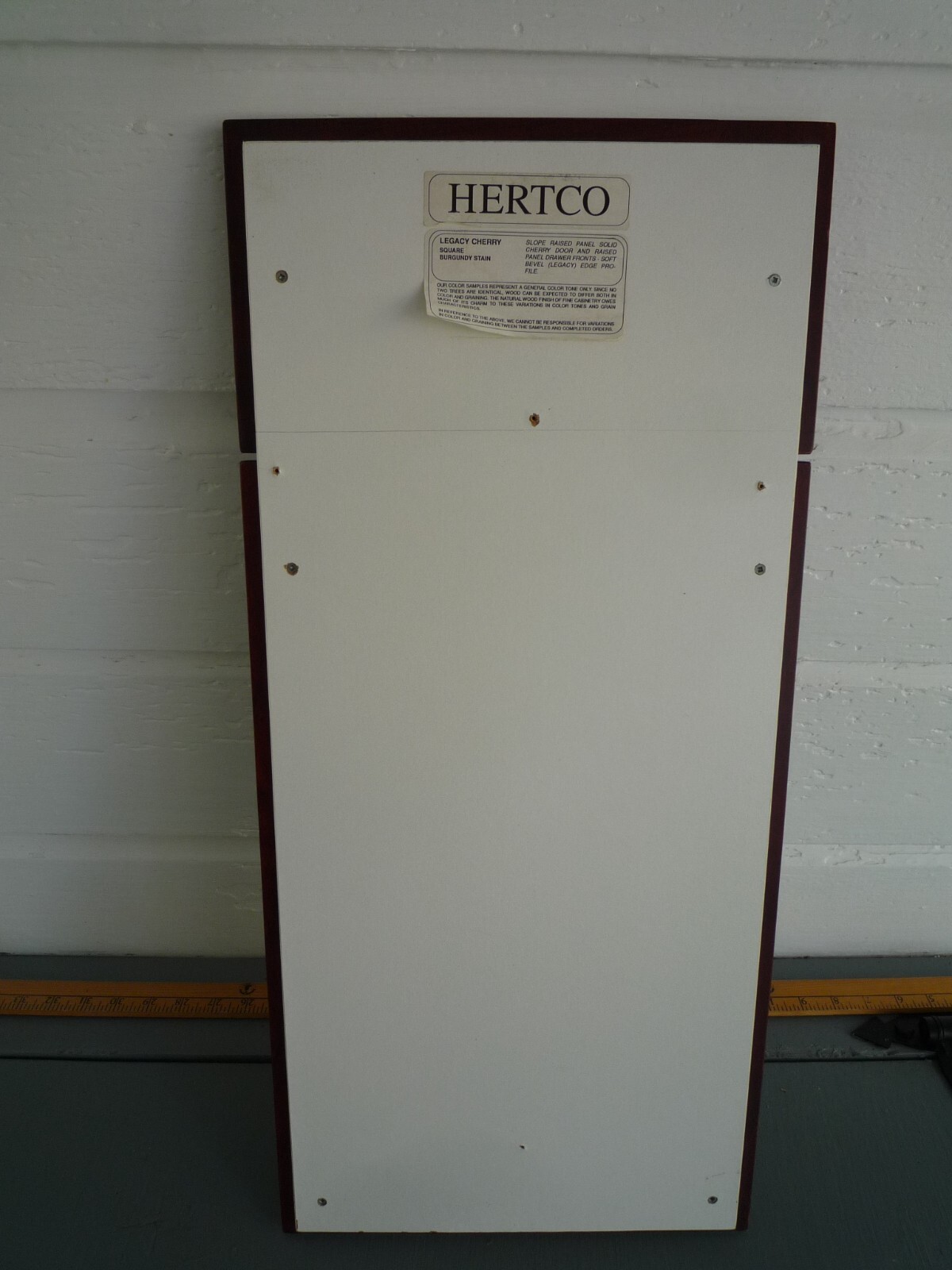 Solid Cherry Hertco Cabinet Sample Cupboard Panel False Drawer Door 26″ x 12″