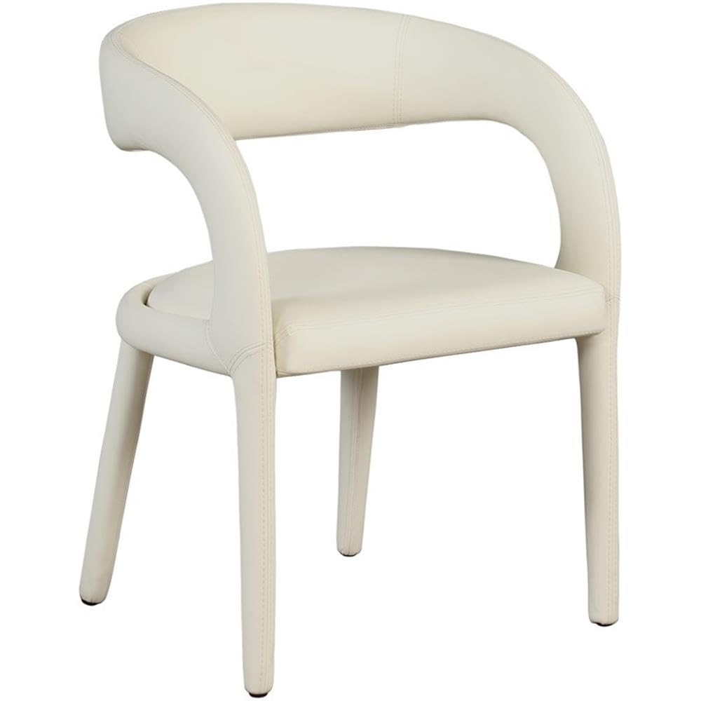 Meridian Furniture 987Cream-C Sylvester Collection Modern | Contemporary Vegan