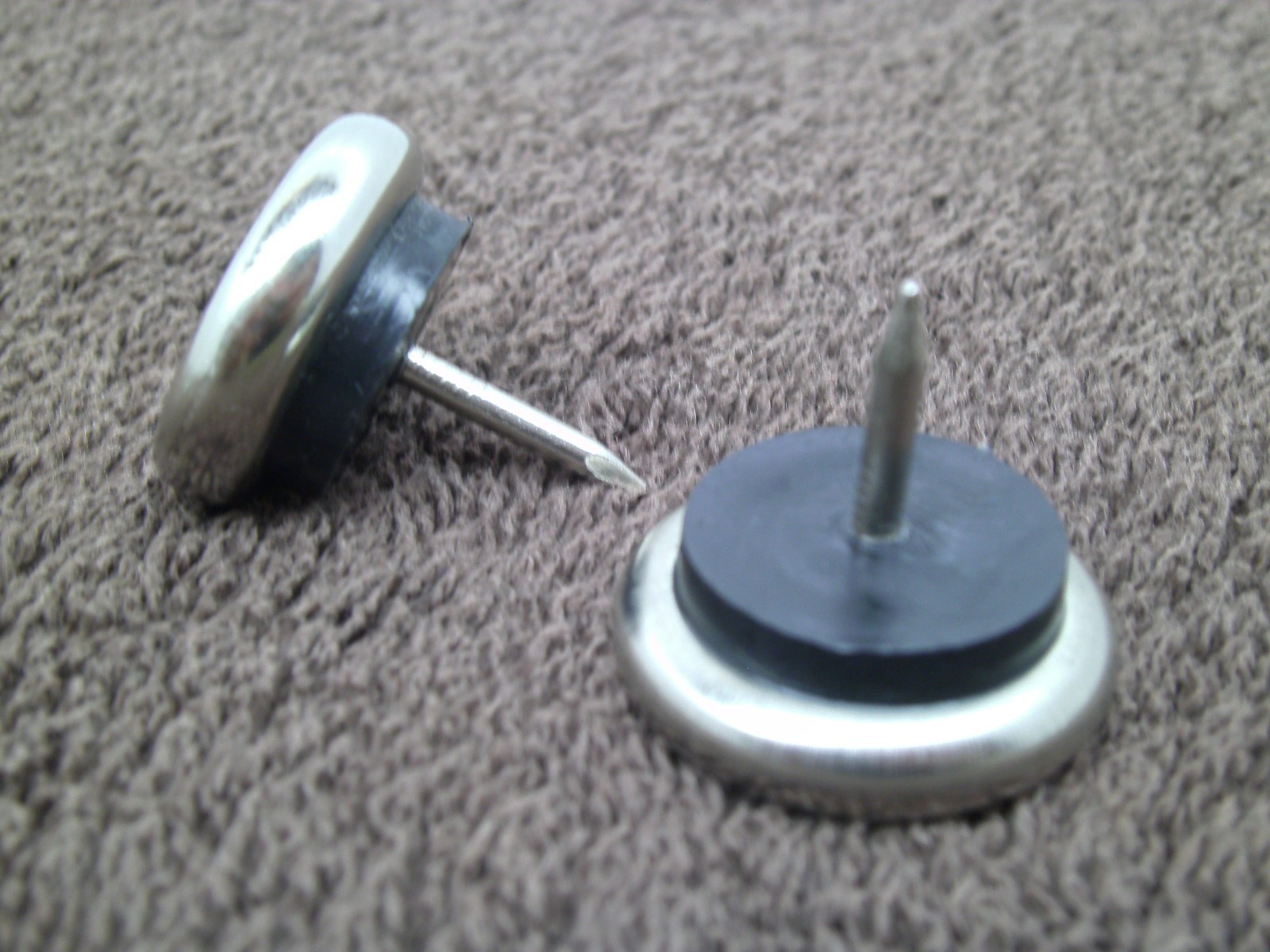 (12) 1-1/16″ Nail Furniture Chair Base Glide Feet Cushioned Metal Commercial RL
