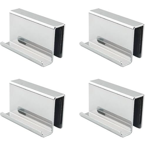 CHENJIN 4PCS Glass Door Handle 1.6 Inch Stainless Steel Window Display Cabinet