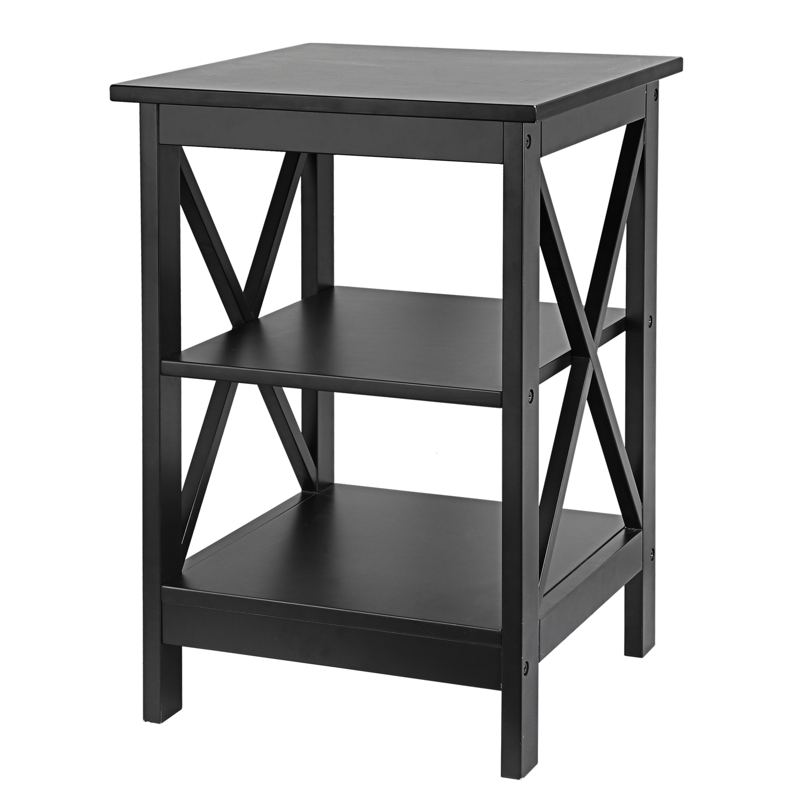 Side End Storage Shelf 24″ End Table Sofa X-Design LivingRoom Furniture