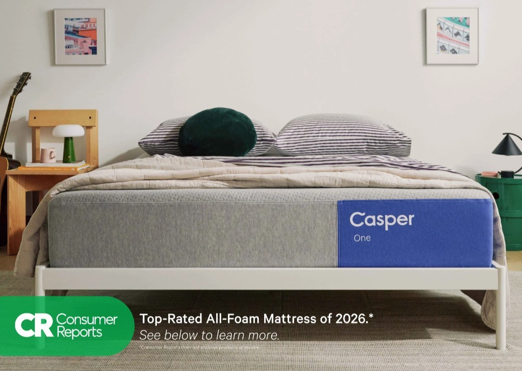 Casper, The One, King Size, Memory Foam Mattress, Medium Firm, Breathable