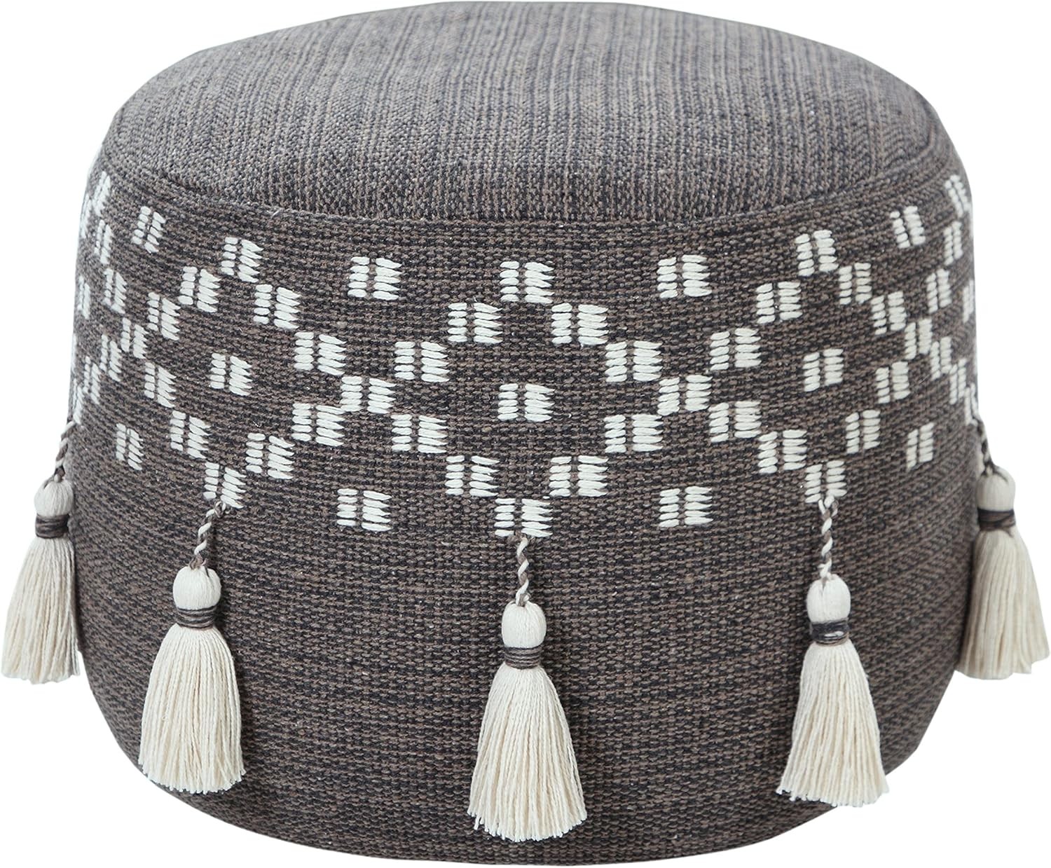L. R. Resources Inc. LR Home Multicolor Floral Cotton Blend Ottoman Pouf Home