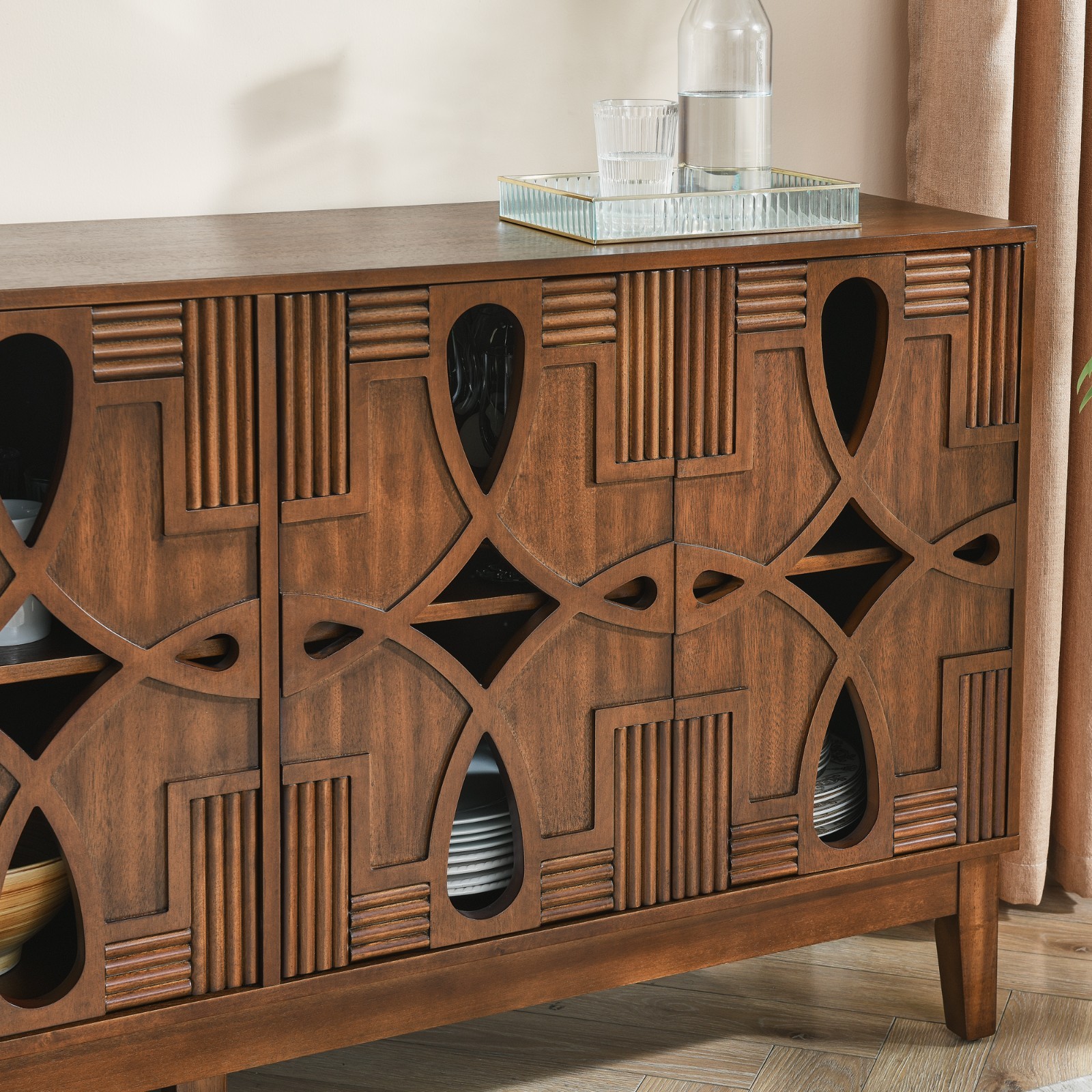 Mid Century Modern Sideboard Buffet Storage Cabinet TV Stand Media Console Table
