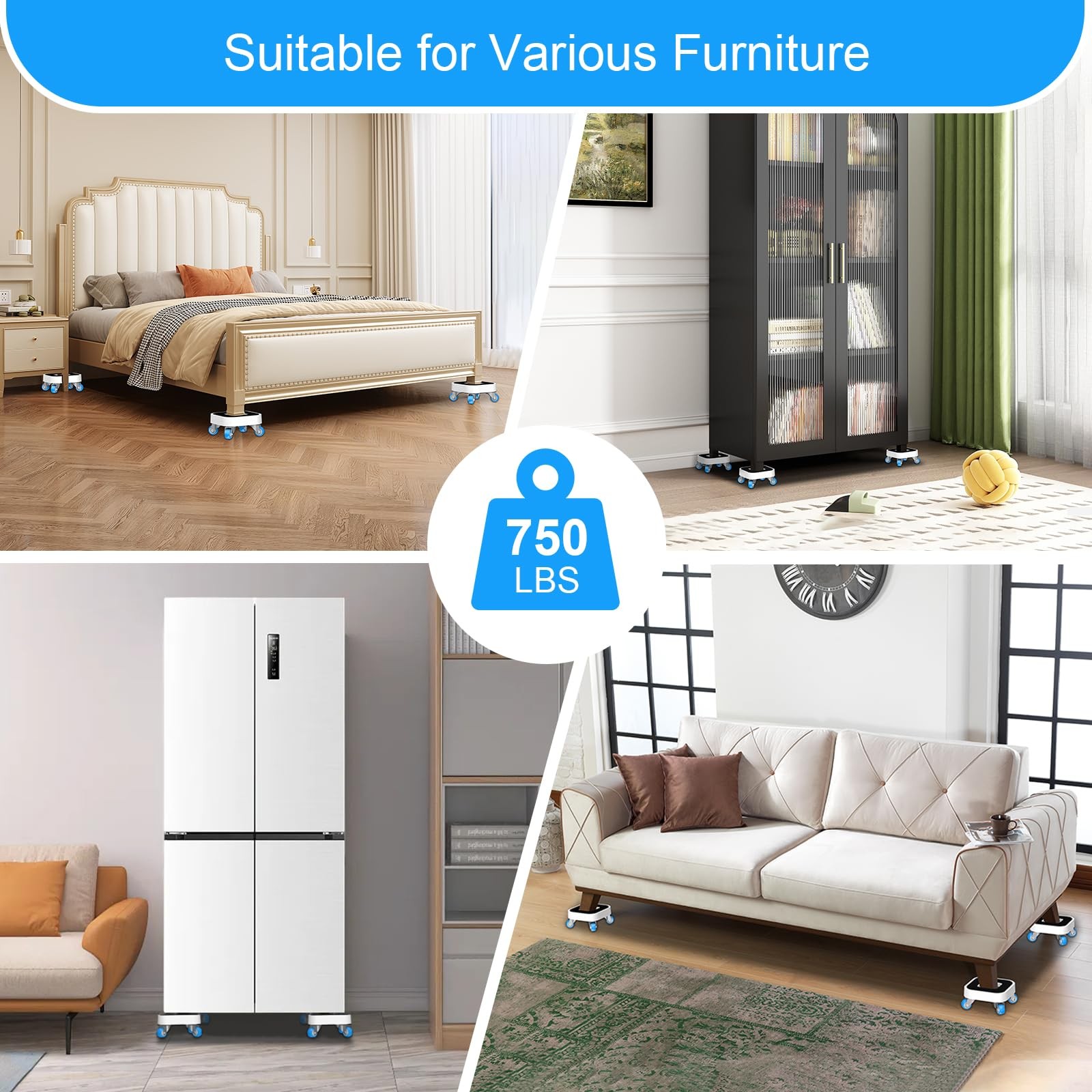 New Upgrade Furniture Sliders, Furniture Movers with Wheels, Furniture Lift M…