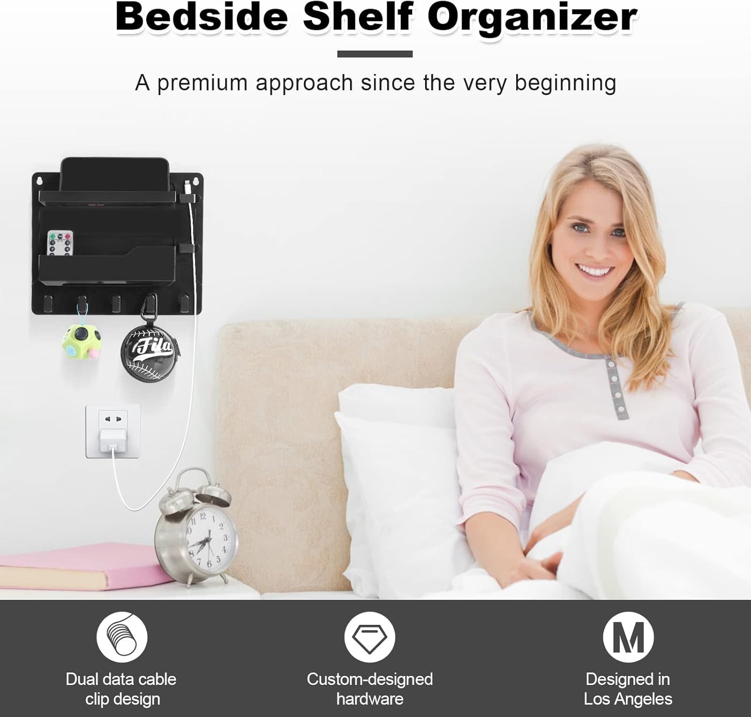 Compact Wall-Mounted Shelf with No-Trace Installation – Perfect for Small Spaces