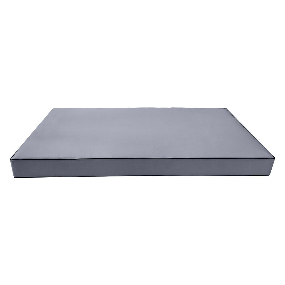 |COVER ONLY| Outdoor Contrast Trim 6″ Crib Daybed Fitted Sheet Slipcover AD001