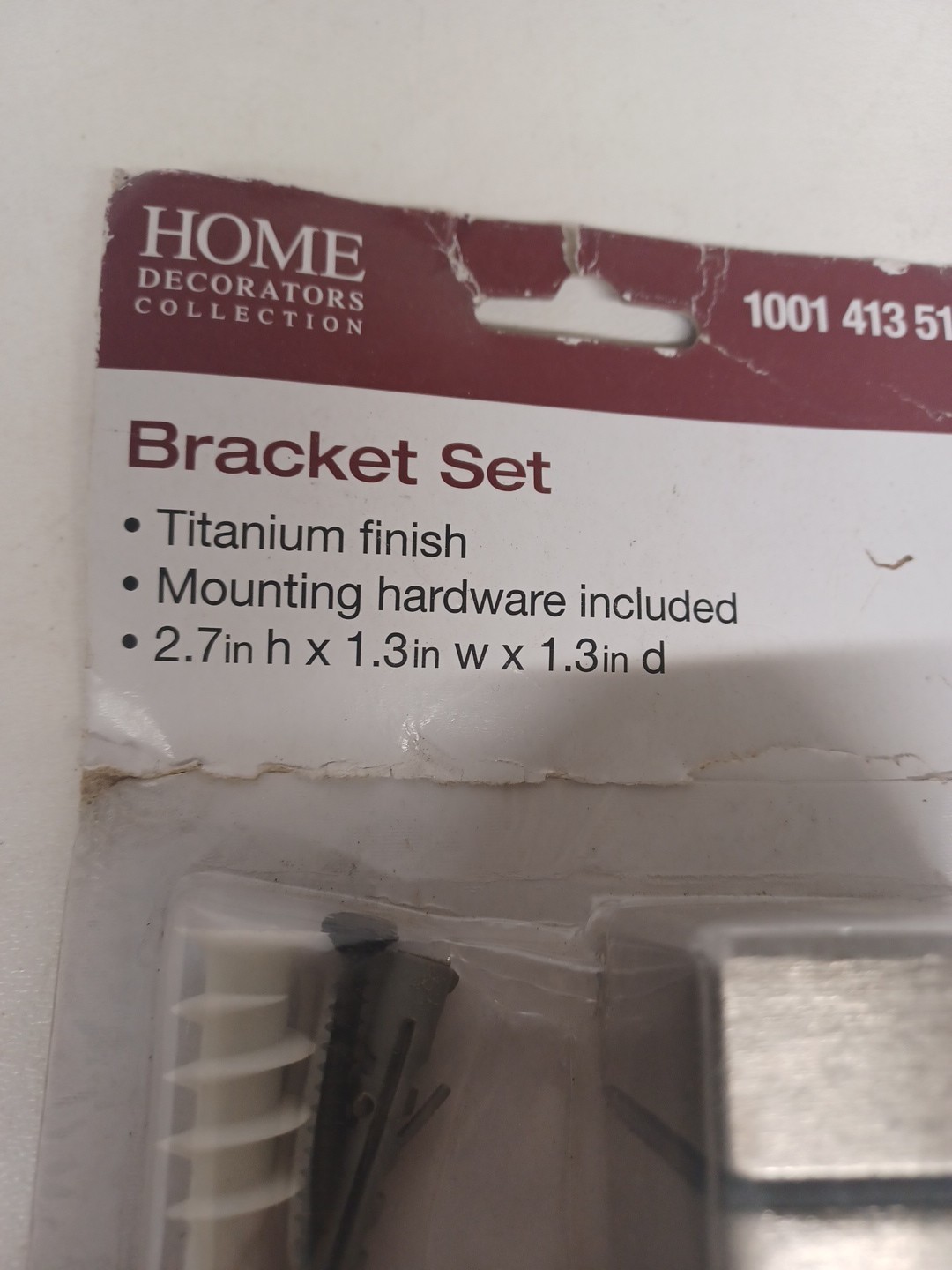 1.5 in. W x 2 in. H Titanium Cube Decorative Shelf Bracket Set