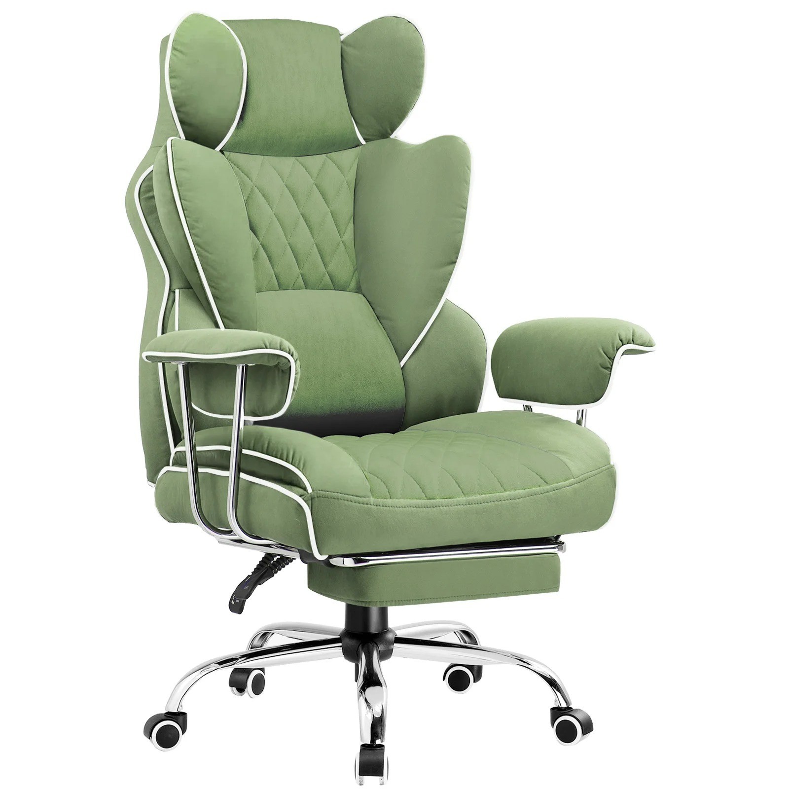 Big and Tall Ergonomic Computer Office Desk Chair with Footrest Lumbar support