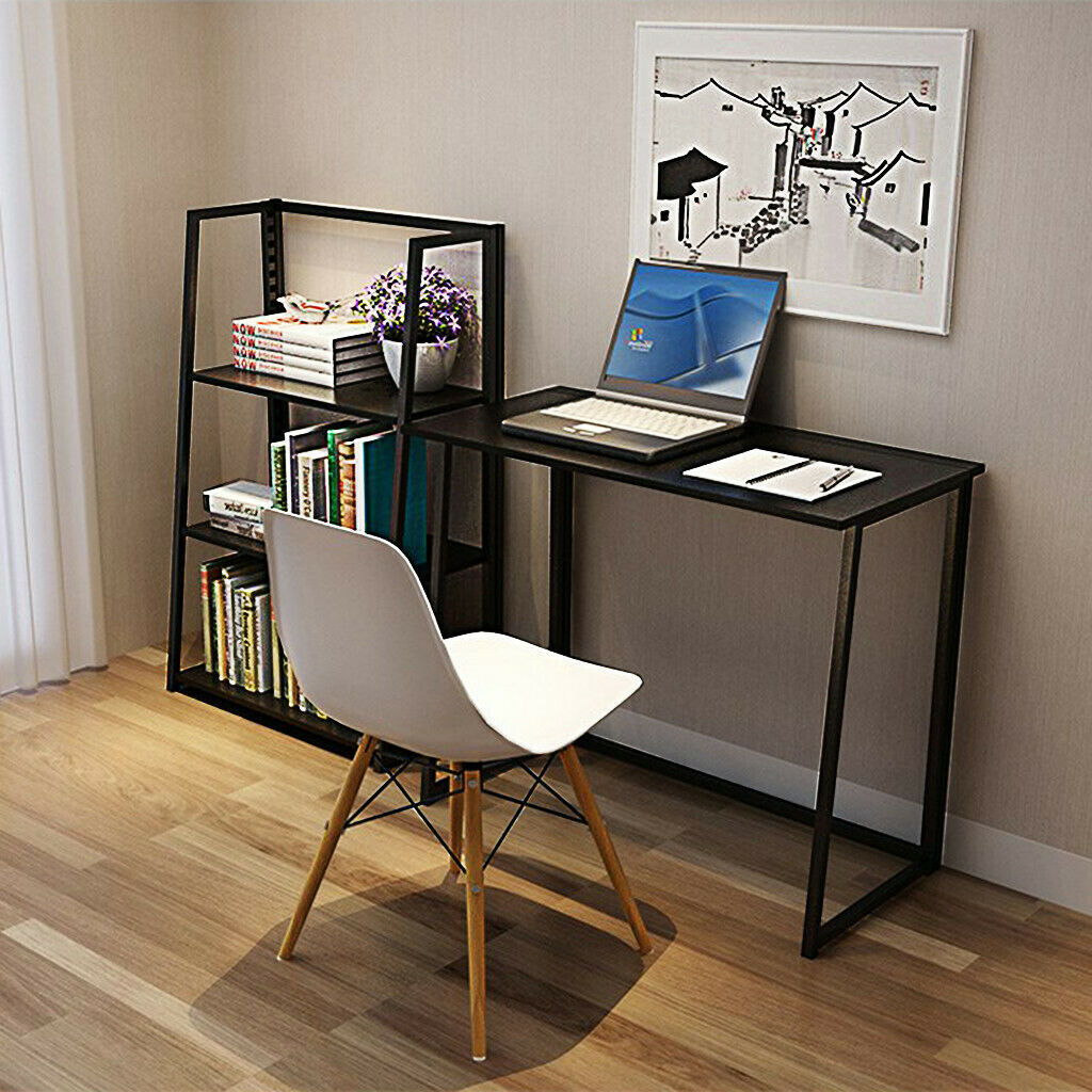 Foldable Computer Desk Home Office Writing Table for Small Space