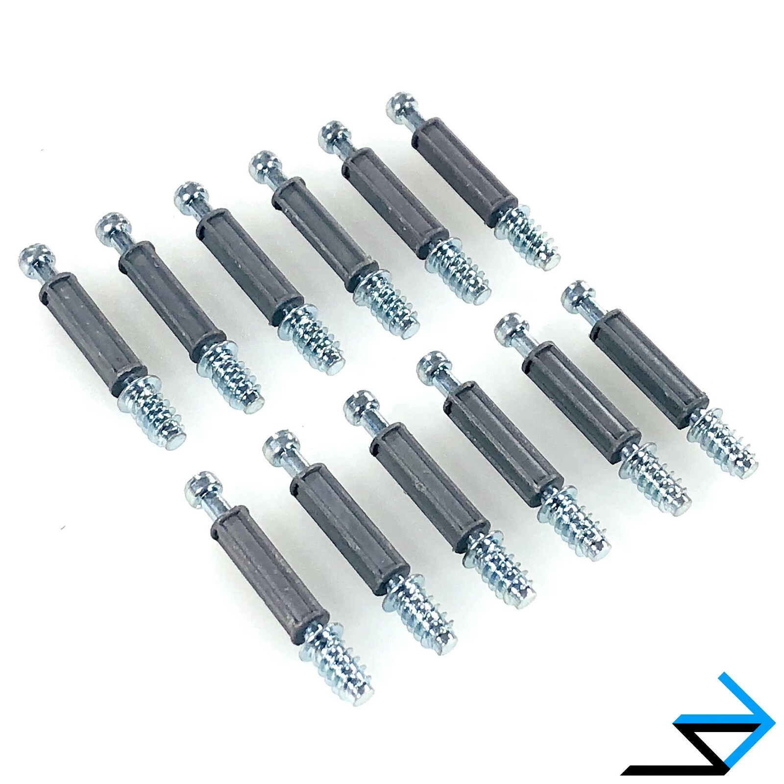 12 x Replacement Cam Lock Screws for IKEA 118331 (BILLY, BRIMNES, HEMNES, MALM)