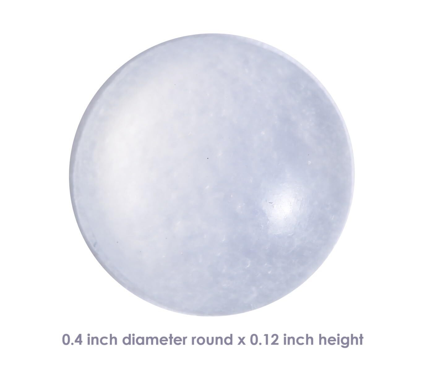 200 Pieces Cabinet Door Bumpers, 0.4inch Round Silicone Clear Self Adhesive Bump