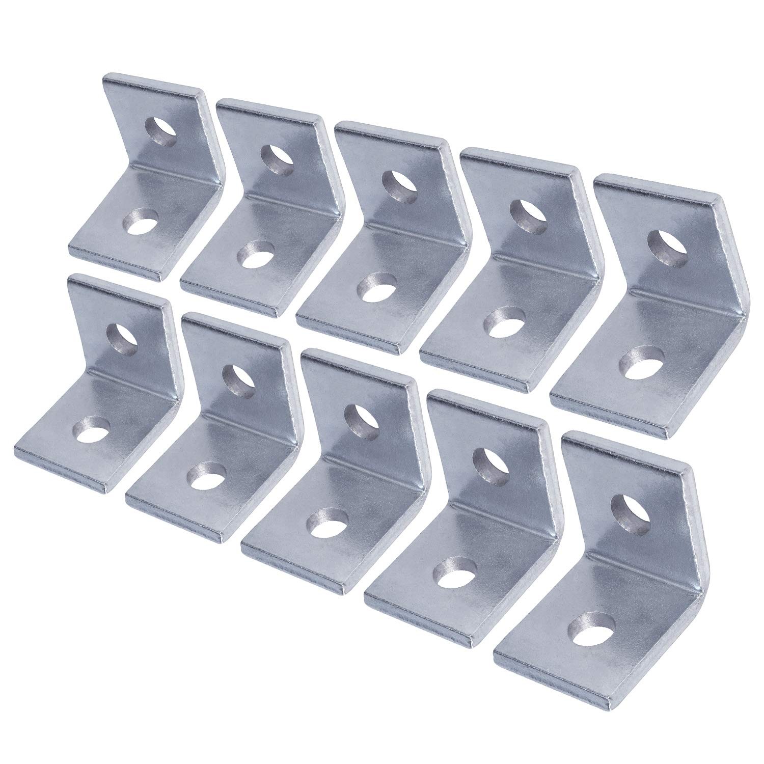 DBC-H12-10 Heavy Duty Shelf Brackets L Corner Brace for 1/2 in. Diameter Bolt…