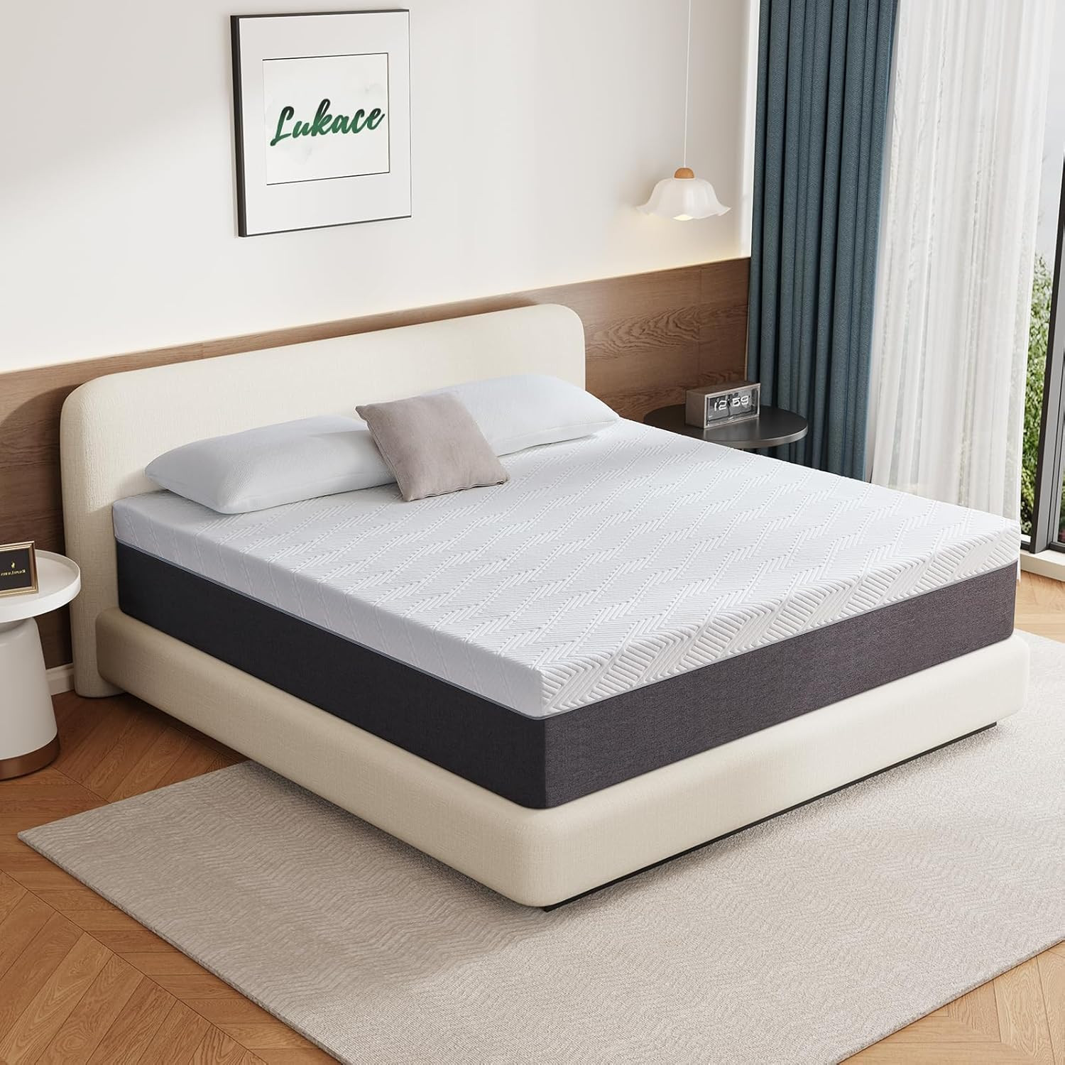 14″ King Size Gel Memory Foam Mattress for Back Pain Relief & Comfort