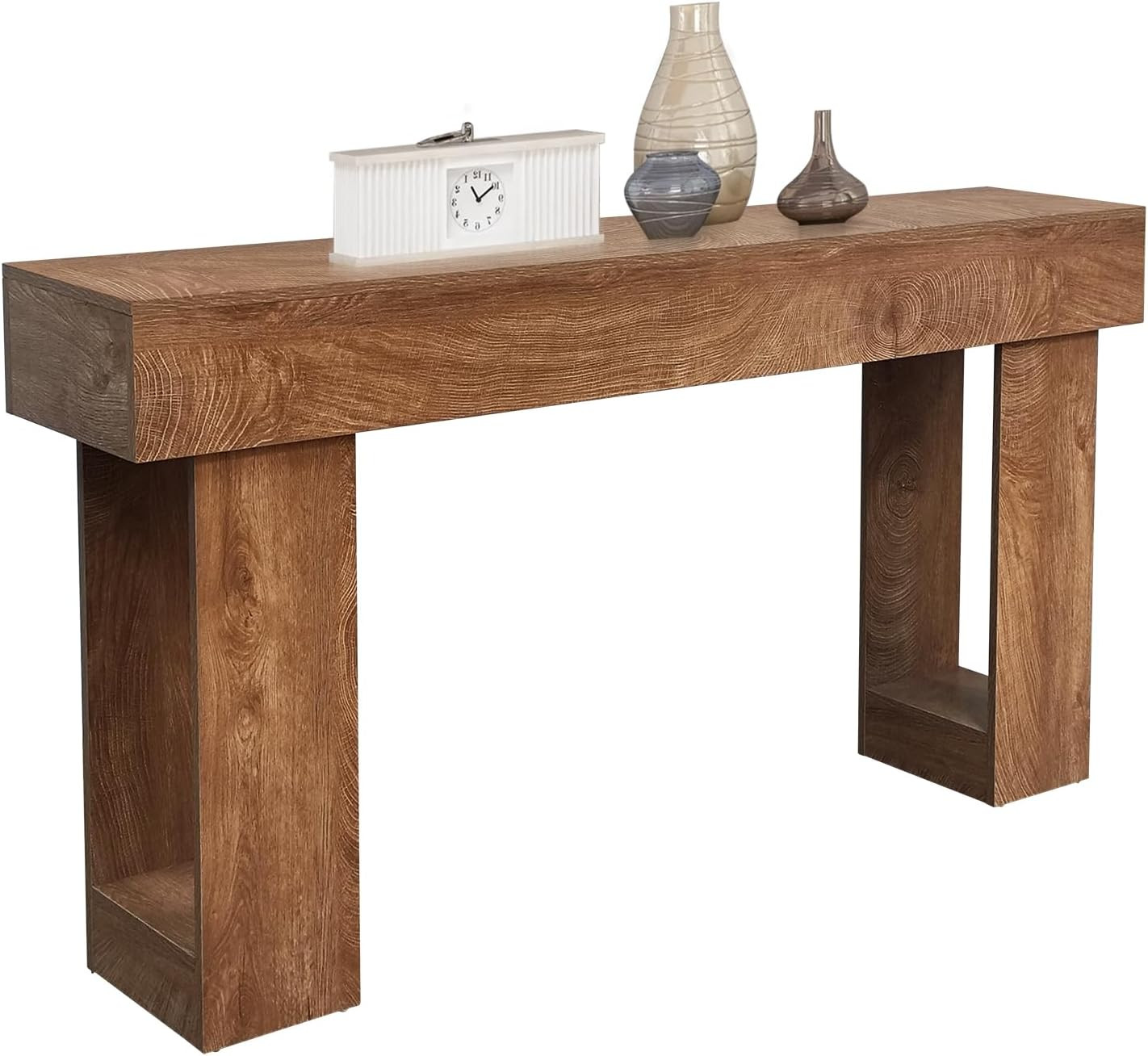Rustic 63″ Wooden Console Table for Entryway, Living Room, Hallway, Foyer