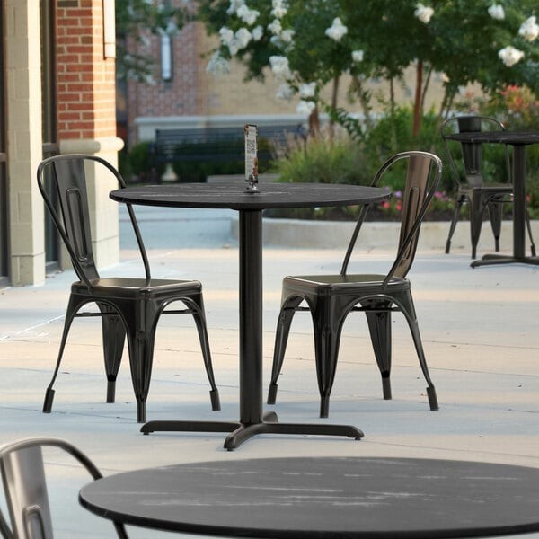 Lancaster Table Excalibur 30″ Round Table Top with Smooth Letizia