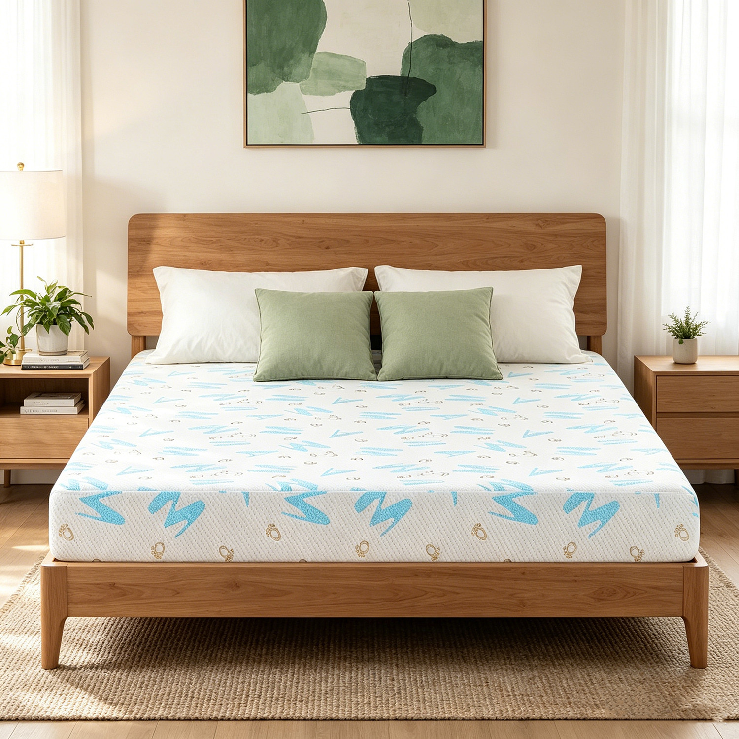 5″ 6″ Twin XL Cooling Gel Memory Foam Mattress with Removable Cover Bed in a Box