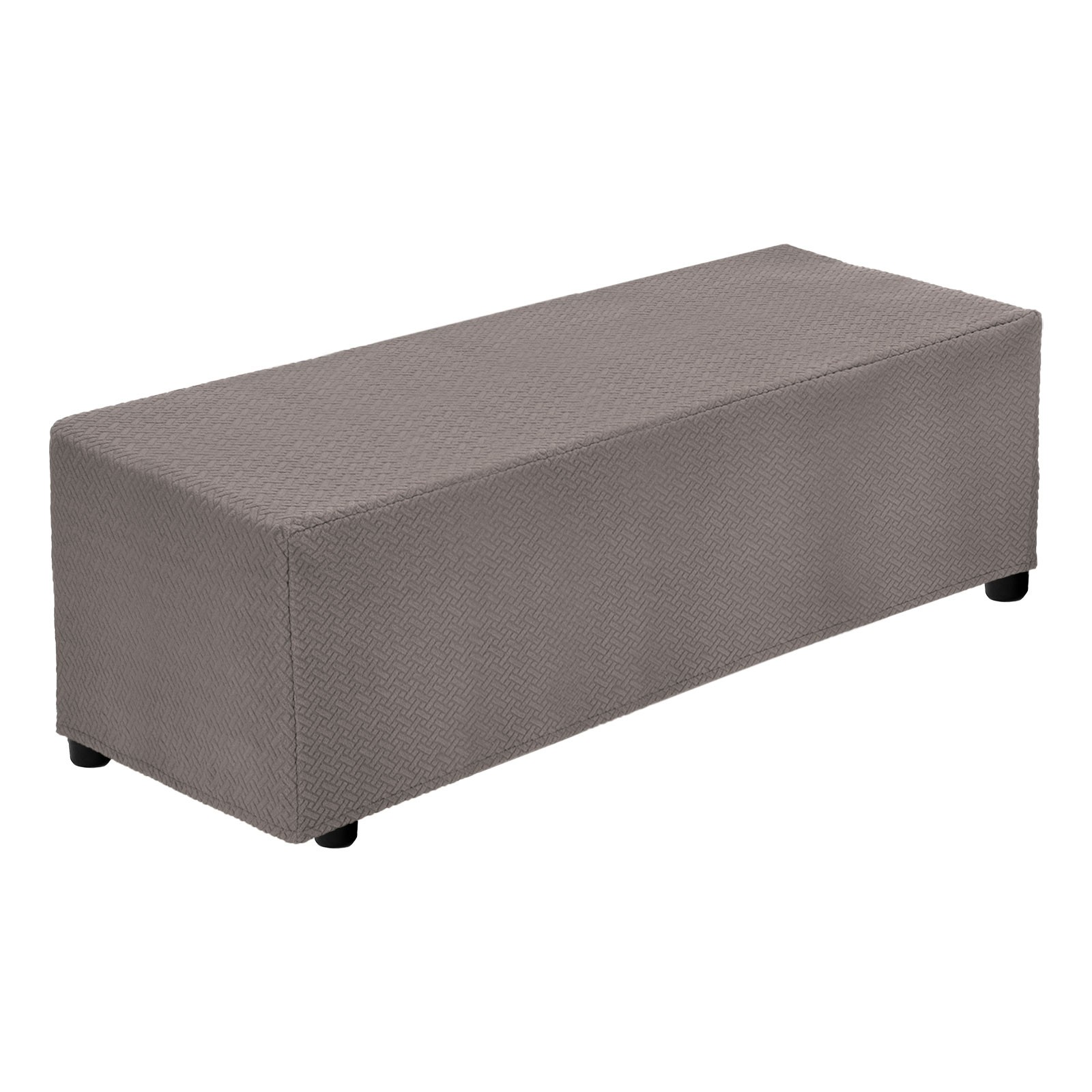 Rectangular Twill Stool Cover, XL, Length 51″-63″, Taupe