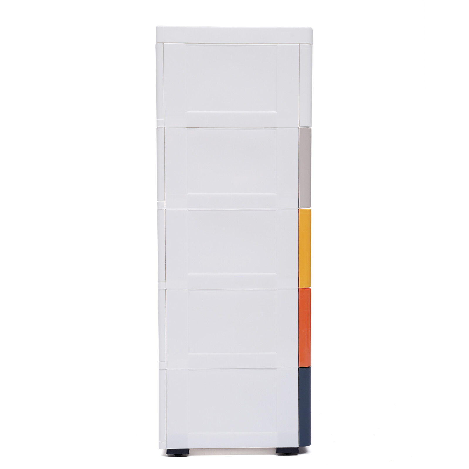 17.1*11.4*31.5in Stackable Plastic Storage Cabinet Bedroom Closet W/ 5 Drawer