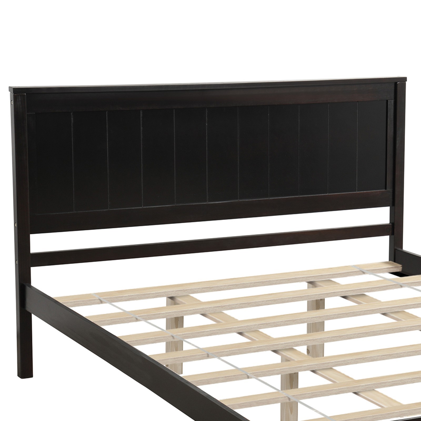 🛏️MATTRESS NOT INCLUDED!🛏️Queen Bed Frame +Headboard +No Box Spring Needed!!