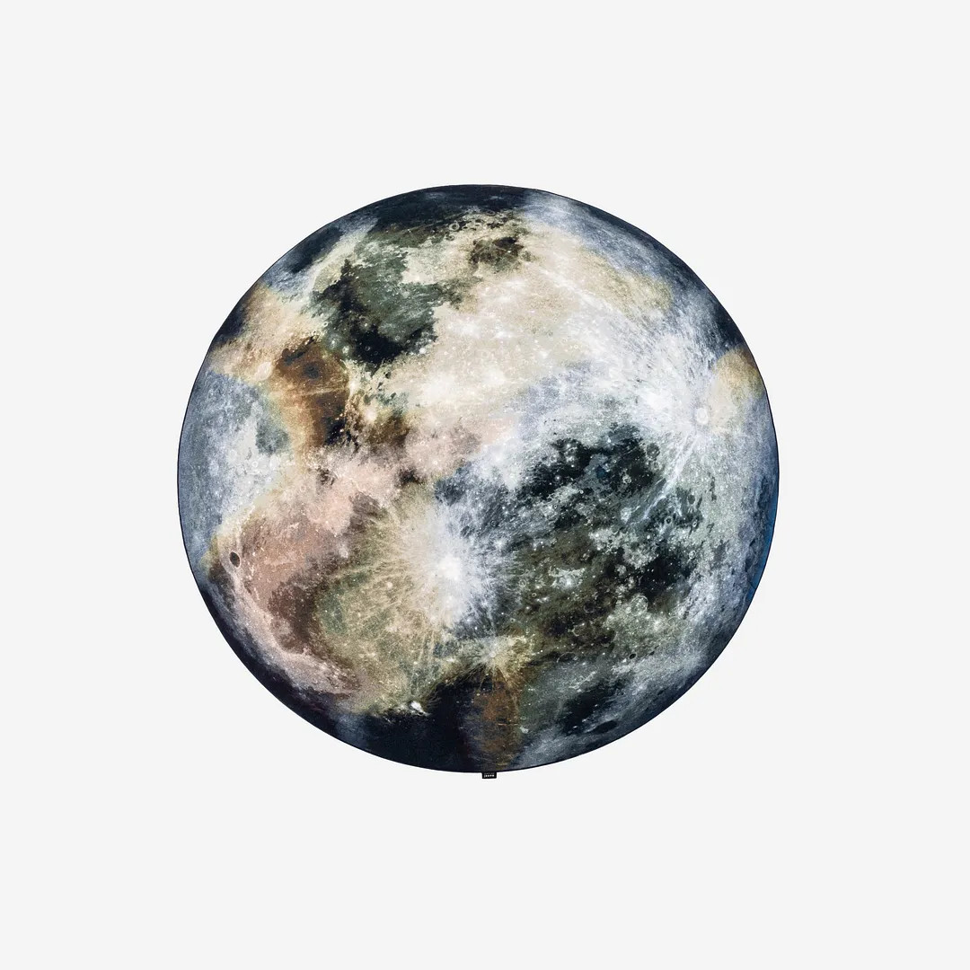 2020s MOOOI Mooon Circular Rug Made in Germany 98 Inch Diameter 2x Available