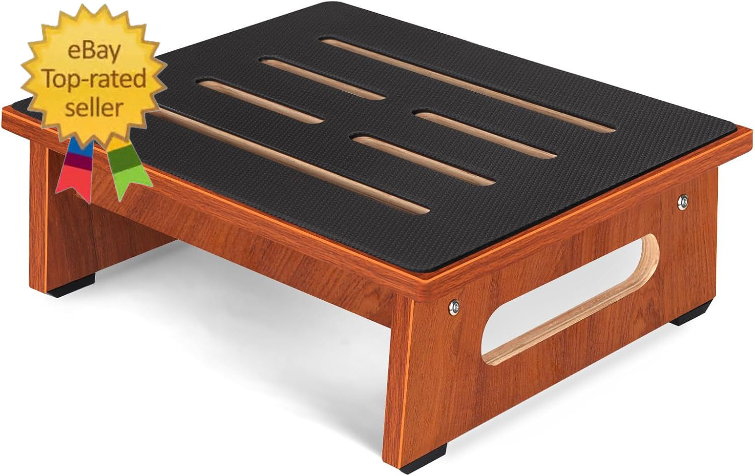 One Step Stool for Adults Seniors with Non-Slip Rubber Stepping Surface, Heavy D