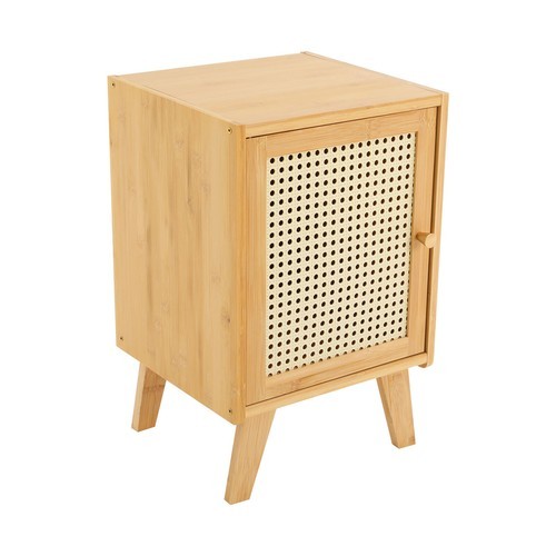 Wooden Side Table, Bamboo Bedside Table, Modern Bedside Table 31*30*51cm