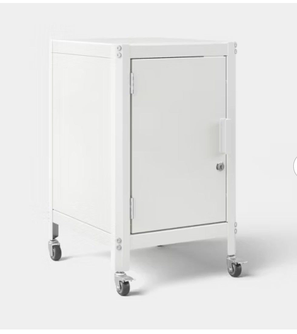 Dorm Metal Rolling Locker Storage Cabinet with Lock
