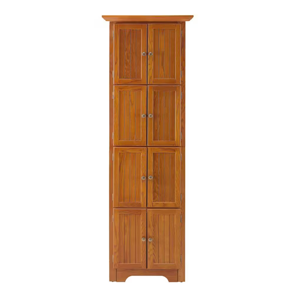 4-Tier 72 In. Corner Kitchen Pantry Storage Cabinet with 8 Doors, Tall Storage C