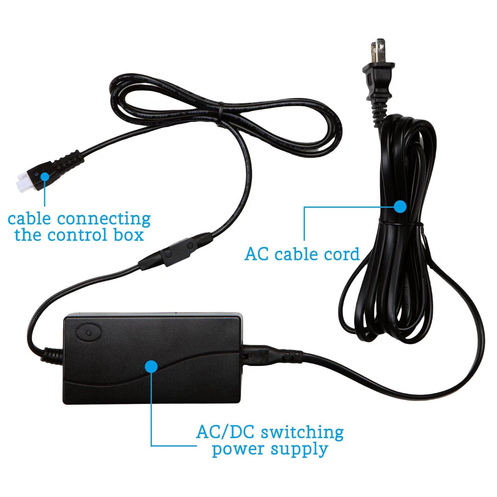 Adjustable Bed Base 29V2A AC/DC Switching Power Supply Adapter Kit Replacement