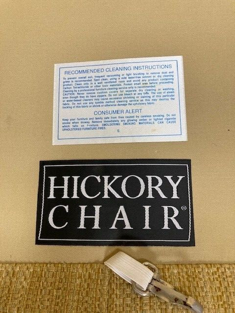HICKORY CHAIR CO. CAROLYN COLLECTION SOFA, MED. MAHOGANY, EX. COND, ORIG. OWNER